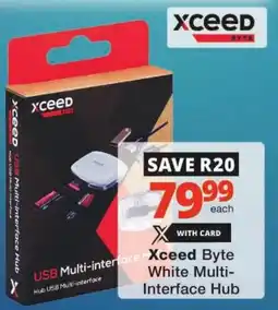 Checkers Xceed Byte White Multi-Interface Hub offer