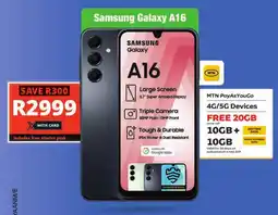 Checkers Samsung Galaxy A16 offer