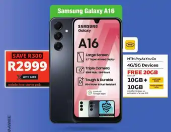 Checkers Samsung Galaxy A16 offer
