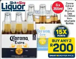 Pick n Pay Corona Extra or Cero Premium Beer offer