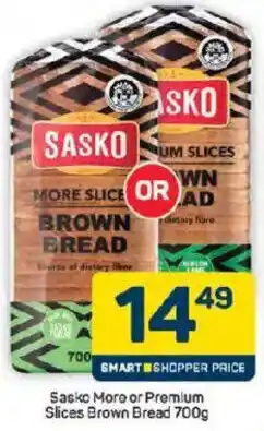 Pick n Pay Sasko More or Premium Slices Brown Bread offer