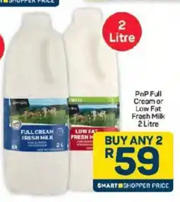 Pick n Pay PnP Full Cream or Low Fat Fresh Milk offer