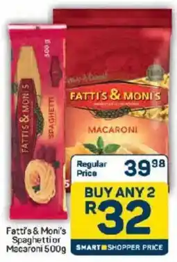 Pick n Pay Fatti's & Moni's Spaghetti or Macaroni offer