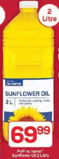 Pick n Pay PnP no name Sunflower Oil offer