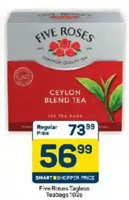 Pick n Pay Five Roses Tagless Teabags offer