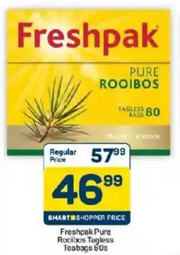 Pick n Pay Freshpak Pure Rooibos Tagless Teabags offer
