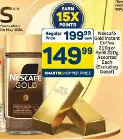 Pick n Pay Nescafé Gold Instant Coffee or Refill Assorted offer