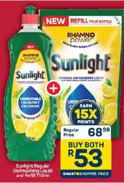 Pick n Pay Sunlight Regular Dishwashing Liquid and Refill offer
