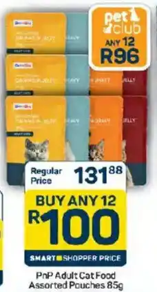 Pick n Pay PnP Adult Cat Food Assorted Pouches offer