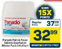 Pick n Pay Panado Pain & Fever Tablets Spartan or Blister Pack offer