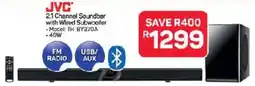 Pick n Pay JVC 2.1 Channel Soundbar with Wired Subwoofer offer