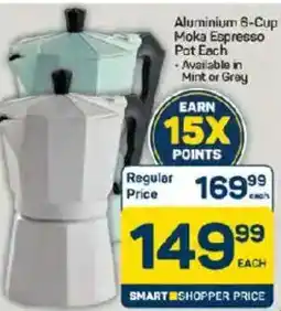 Pick n Pay Day Aluminium 6-Cup Moka Espresso Pot offer