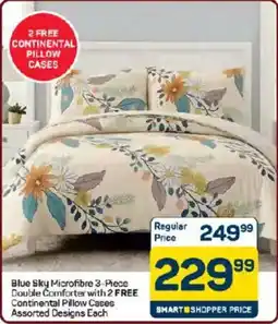 Pick n Pay Blue Sky Microfibre Double Comforter offer