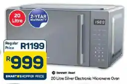 Pick n Pay Bennett Read Silver Electronic Microwave Oven offer