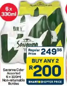 Pick n Pay Savanna Cider Assorted Non-returnable Bottles offer