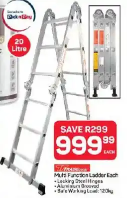 Pick n Pay Tradequip Multi Function Ladder offer