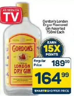 Pick n Pay Gordon's London Dry or Flavoured Gin Assorted offer