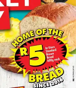 Shoprite In-Store Standard Brown Bread offer