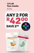 PEP LA Lab Face Masks-For 2 x 1's offer