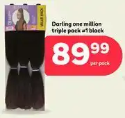 PEP Darling One Million Triple Pack 1 Black offer