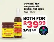 PEP Dermasul Hair Scalp Cream & Conditioning Spray 100g + 125ml-For Both offer