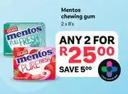 PEP Mentos Chewing Gum-2 x 8's offer