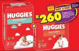 Shoprite Huggies Dry Comfort Value Pack Disposable Nappies All Variants offer