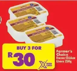 Shoprite Farmer's Choice Frozen Chicken Livers offer