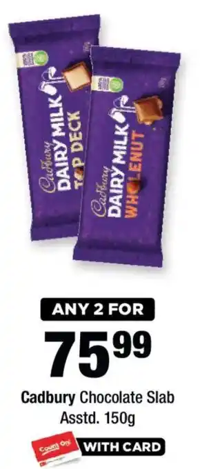 OK Foods Cadbury Chocolate Slab offer