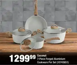 OK Foods Coconut Forged Aluminium Cookware Set offer