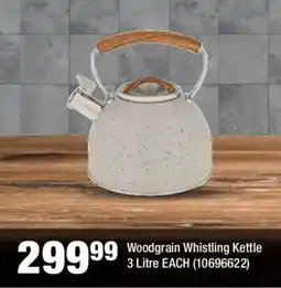 OK Foods Woodgrain Whistling Kettle offer