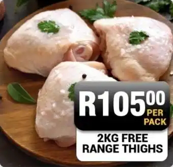 Chikro Food Market Free range thighs offer