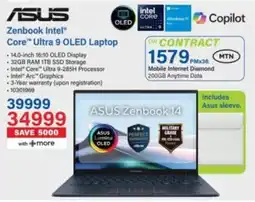 Incredible Connection Asus Zenbook Intel Core Ultra 9 OLED Laptop offer