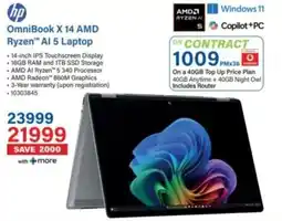 Incredible Connection Hp OmniBook X 14 AMD Ryzen AI 5 Laptop offer