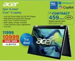 Incredible Connection Acer Spin 14 Intel Core 3 Laptop offer