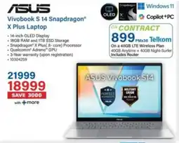 Incredible Connection Asus Vivobook S 14 Snapdragon X Plus Laptop offer