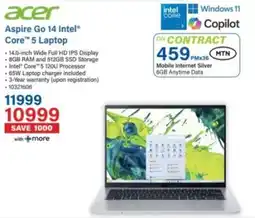 Incredible Connection Acer Aspire Go 14 Intel Core 5 Laptop offer
