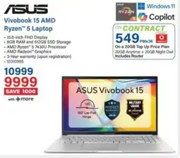Incredible Connection Asus Vivobook 15 AMD Ryzen 5 Laptop offer