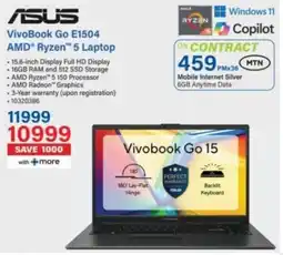 Incredible Connection Asus VivoBook Go E1504 AMD Ryzen 5 Laptop offer