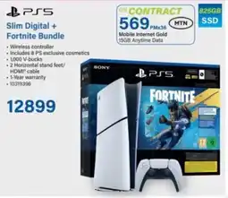 Incredible Connection PS5 Slim Digital + Fortnite Bundle offer
