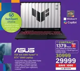 Incredible Connection Asus TUF A16 AMD Ryzen 9 RTX 5060 Laptop offer