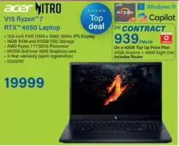 Incredible Connection Acer V15 Ryzen 7 RTX 4050 Laptop offer