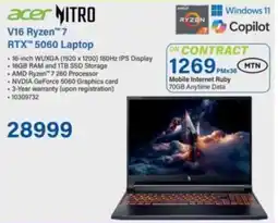 Incredible Connection Acer V16 Ryzen 7 RTX 5060 Laptop offer