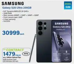 Incredible Connection Samsung Galaxy S26 Ultra 256GB offer