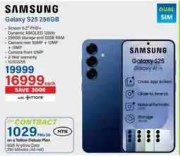 Incredible Connection Samsung Galaxy S25 256GB offer