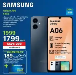 Incredible Connection Samsung Galaxy A06 64GB offer