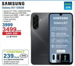 Incredible Connection Samsung Galaxy A17 128GB offer