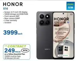 Incredible Connection Honor X7d offer