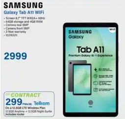Incredible Connection Samsung Galaxy Tab A11 WiFi offer
