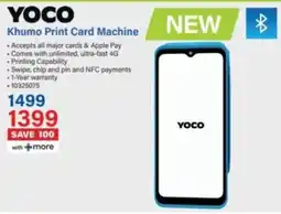 Incredible Connection Yoco Khumo Print Card Machine offer